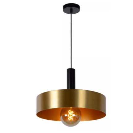 Hanglamp industrieel - Hanglamp zwart goud