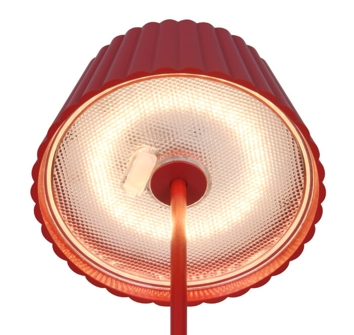 Oplaadbare tafellamp rood - Tafellamp voor buiten
